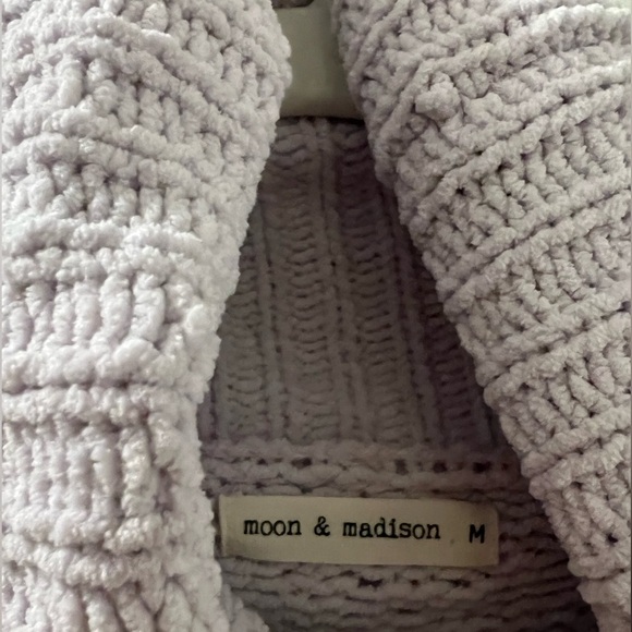 moon & madison Cozy Turtleneck Sweater, Lavender - Picture 4 of 4